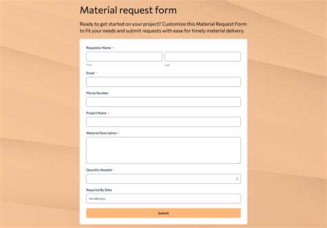 Marketing Material Request Form 的图像结果