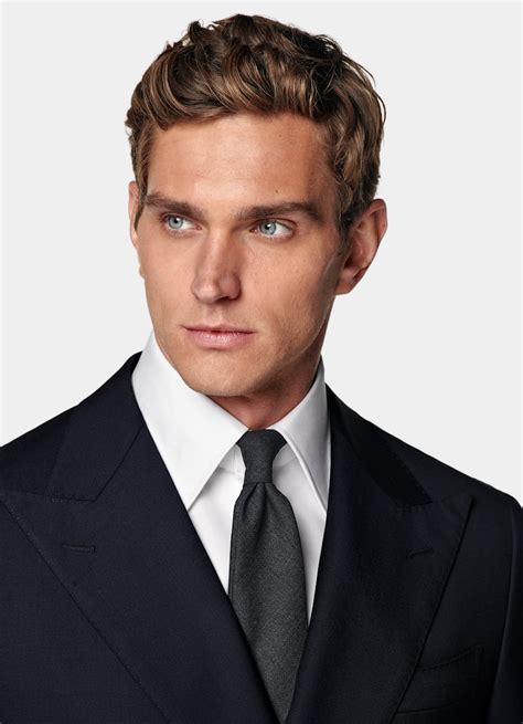 Navy Tailored Fit Havana Suit in Pure S110's Wool | SUITSUPPLY ...