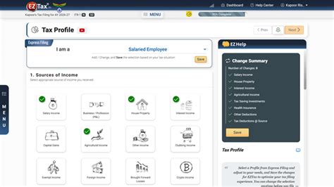 Self Service (DIY) Income Tax Filing | EZTax®