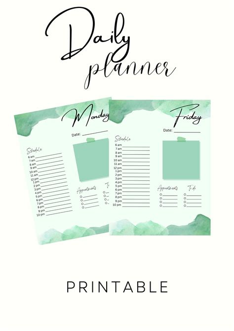 Image result for Daily Routine Planner