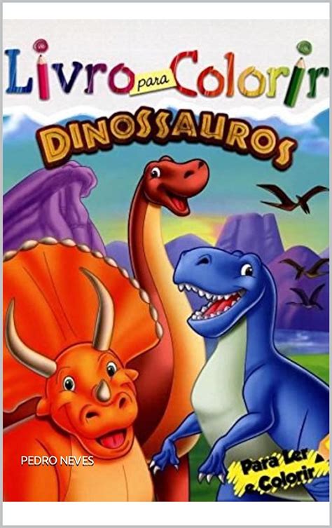 Livro Para Colorir : Livro De Dinossauro Para colorir (Portuguese ...