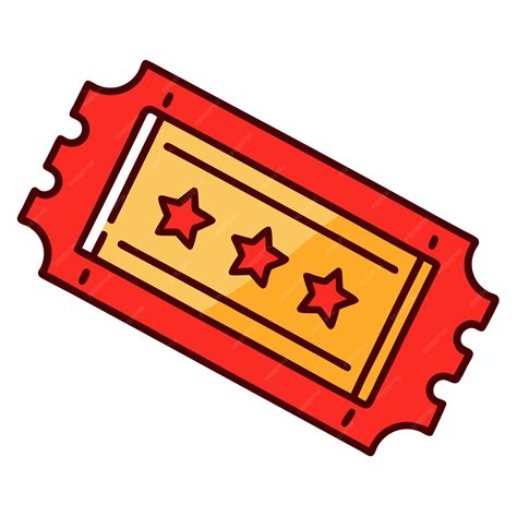 Red raffle ticket clipart vector art and illustration | Premium AI ...