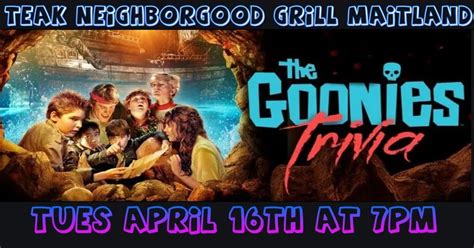 Goonies Trivia @ Teak Neighborhood Grill Maitland, Teak Neighborhood ...