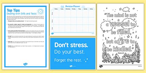 Exam Stress Busting Resource Pack (teacher made) - Twinkl