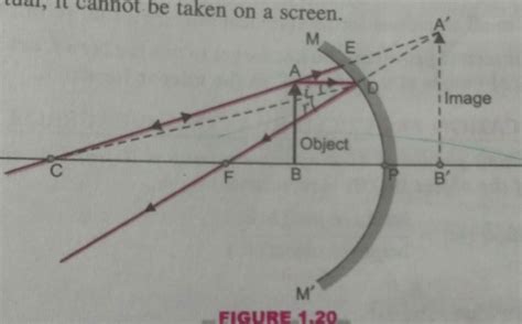 Use graphical method to locate image of an erect object placed before a ...