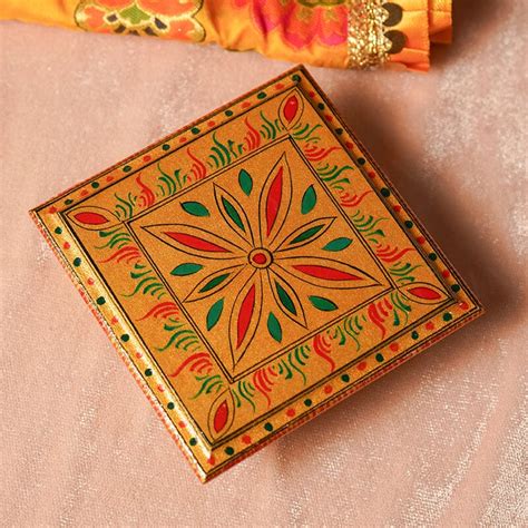 Buy Floral Design Mini Pooja Chowki Online in India - Mypoojabox.in