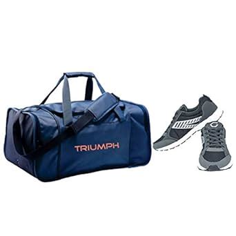Gowin Nx-2 Black/Grey Size-10 With Triumph Nylon Mesh Gym Bag Compact ...