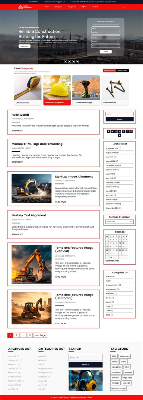 Free Construct WordPress Theme - Build Your Construction Website ...