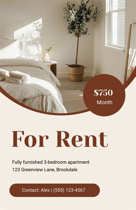 Free For Rent Poster Templates to Edit Online