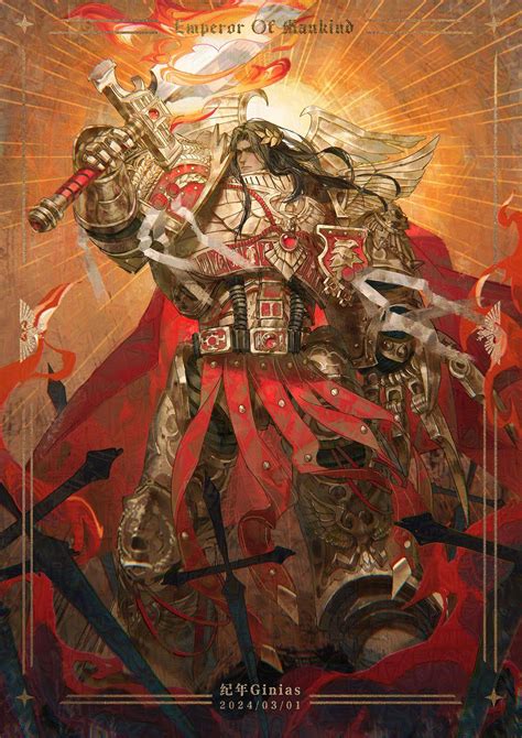 Emperor of Mankind by Ginias (纪年Ginias) - 40K Gallery | 武士, 色, ウォーハンマー