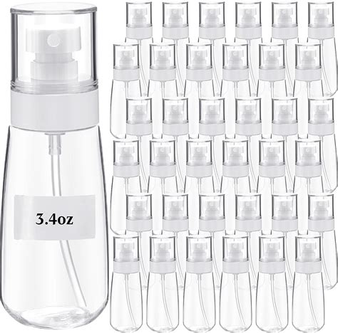 Amazon.com: 36 Pcs Small Spray Bottle 3.4 Oz/ 100 ml PETG Fine Mist ...