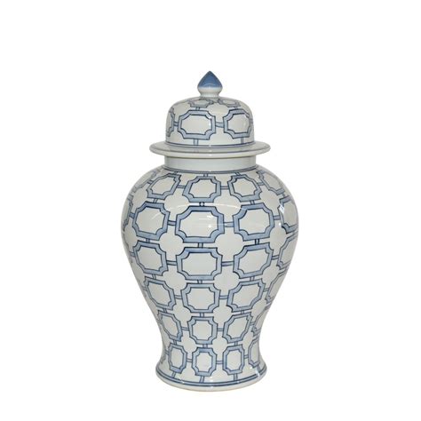 Legend of Asia Blue/White 18" Indoor / Outdoor Porcelain Ginger Jar ...