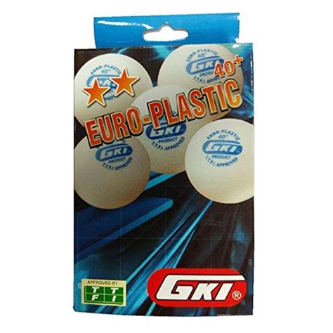GKI Euro Plastic 40 Plus Table Tennis Ball Set of 6 Balls - Buy on GKI ...