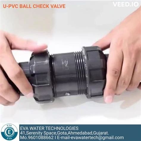 U-PVC BALL CHECK VALVE SOLVENT SOCKET - UNION TYPE - UPVC BALL CHECK ...