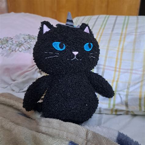Black cat stuff toy, Hobbies & Toys, Toys & Games on Carousell
