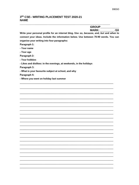 Image result for Study Guide for Writing Placement Test