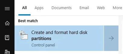 Image result for Create Partition for USB