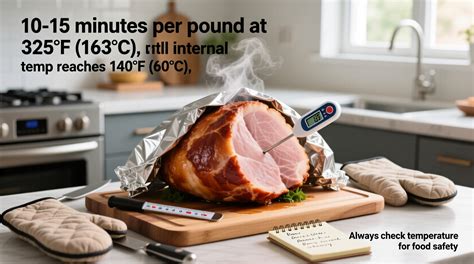 Image result for Fully Cooked Ham Cooking Chart