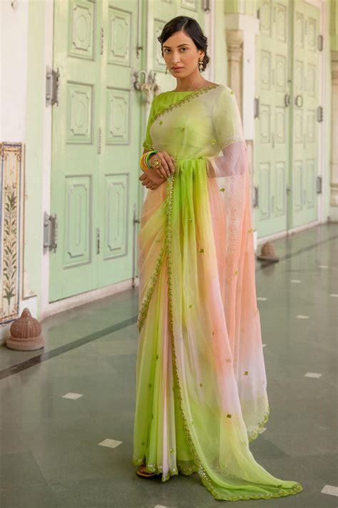 Mehendi Saree Collection. Buy Traditional Elegance – Geroo Jaipur