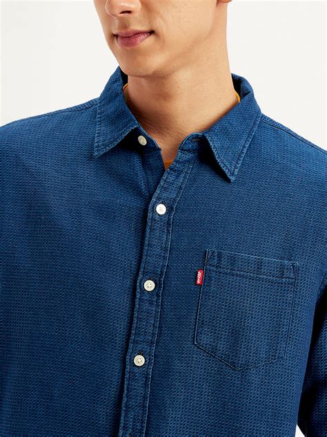 Men's Solid Regular Fit Denim Shirt – Levis India Store