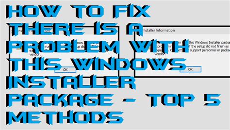 Image result for Windows Installer Problems
