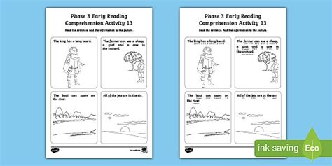 Phase 3 EYFS Reading Comprehension Activity 13 - Twinkl
