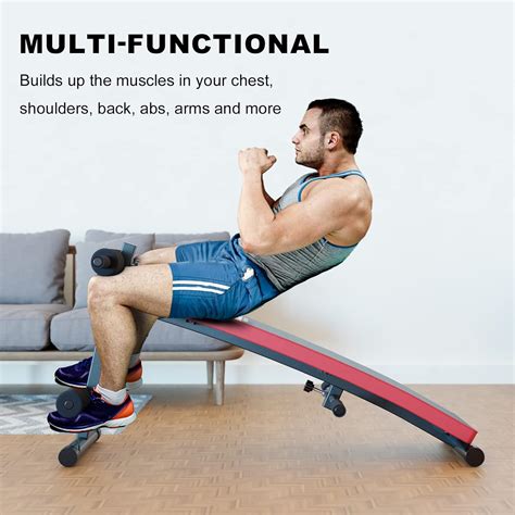 Buy Sit Up Bench for abs Incline with Resistant Bands Foldable Slant ...