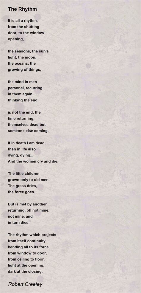 Rhythm Examples In Poems