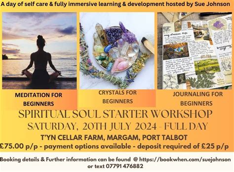Spiritual Soul Starter One Day Workshop, Tyn Cellar Farm, North ...