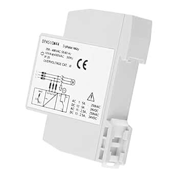 DPA51CM44 3-Phase Monitoring Relay, Power Supply Monitor, Voltage ...