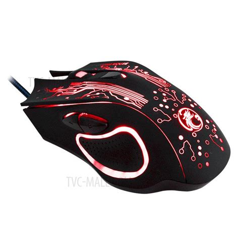 IMICE X9 Wired Optical Gaming Mouse 4 Adjustable DPI Mice 6 Programmab ...