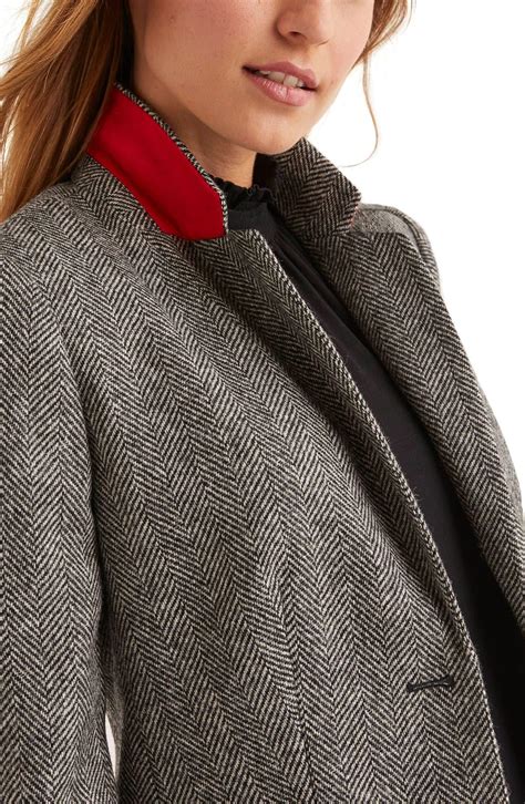 Women's Wool Herringbone Blazer at Jennifer Marshall blog