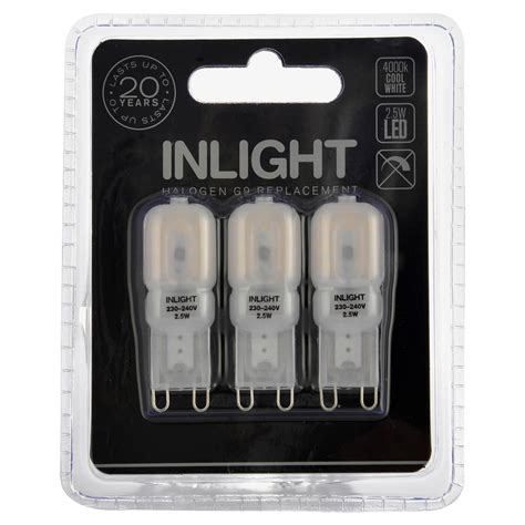 Forum InLight G9 Capsule LED - Cool White - 3 Pack | ElectricalDirect