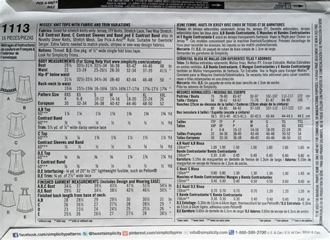 Image result for Simplicity.com Pattern 1113
