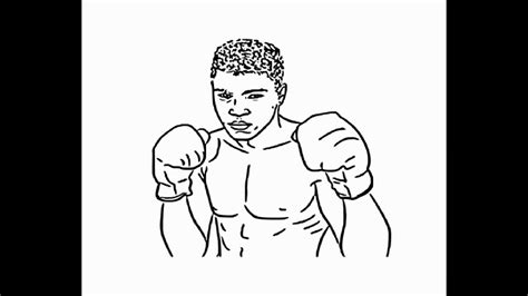 Image result for How to Draw Muhammad Ali Boxing