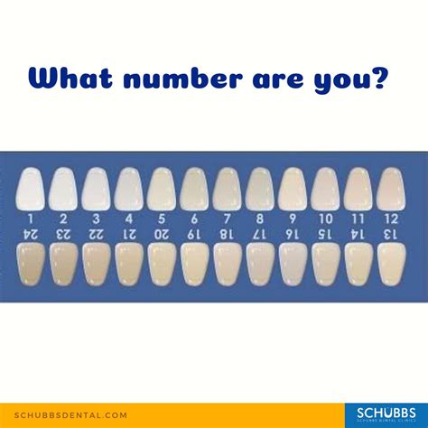 Printable Teeth Color Chart - Free Printable Charts