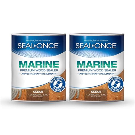Amazon.com: SEAL-ONCE Marine Ready Mix - 2 Gallon Penetrating Wood ...