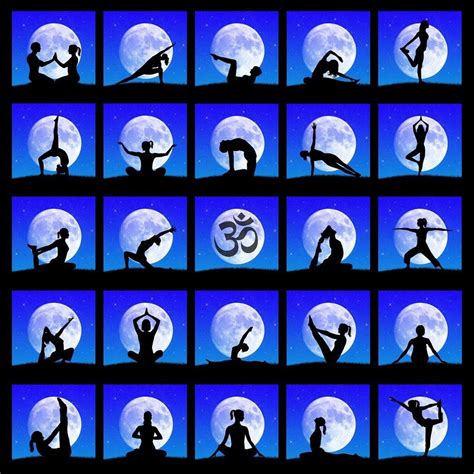 Pitaara Box Yoga Poses D3 | Unframed Canvas Painting for Bedroom ...