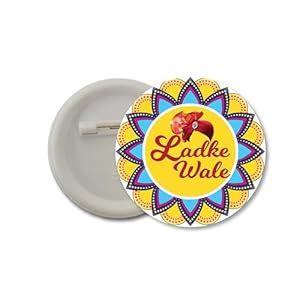 D2C Indian Wedding Party Badges Set, Ladki Wale and Ladke Wale ...