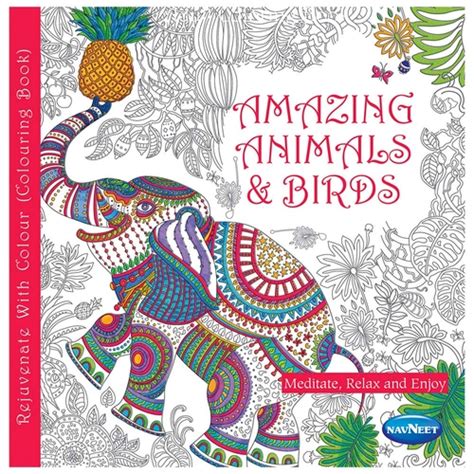 Navneet Amazing Animals & Birds Coloring Book - 44 Designs