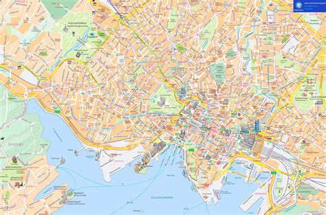 Oslo Map With Attractions