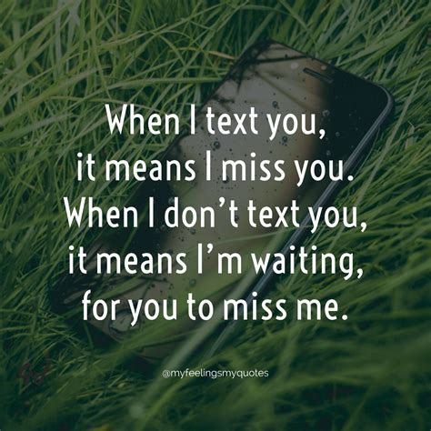 Waiting for you to miss me | My Feelings My Quotes