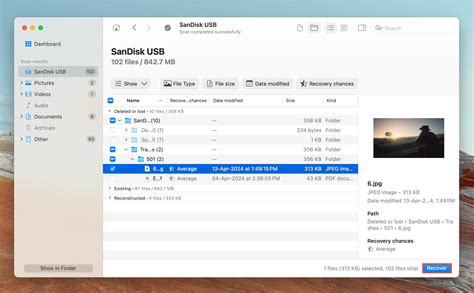 HFS  Recovery 的图像结果