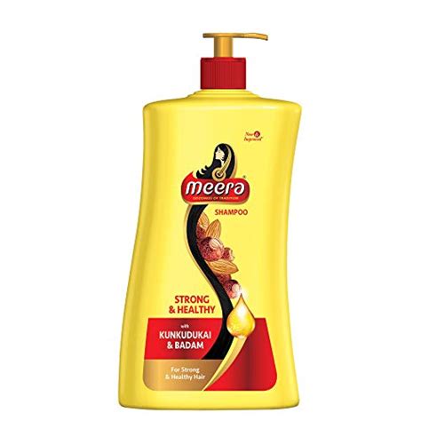 Meera Strong and Healthy Shampoo, With Goodness Of Kunkudukai and Badam ...