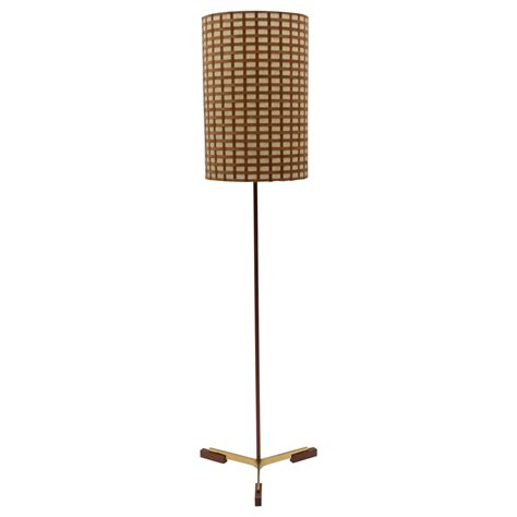 Mid-Century Modern Arc Floor Lamp in Brass and Teak by Temde, 1960s ...