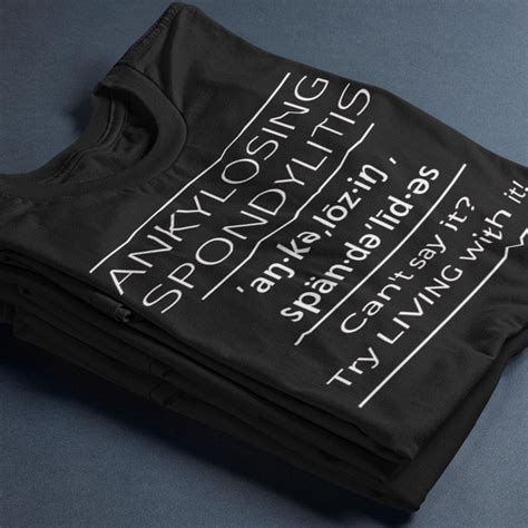 Ankylosing Spondylitis Pronunciation Awareness Unisex Jersey Short ...