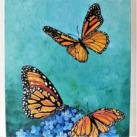 Butterfly Acrylic Painting - painting of butterfly