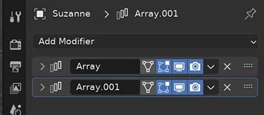 Array Modifier in Blender 的图像结果