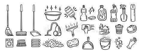 Image result for Cleaning Tools Drawing