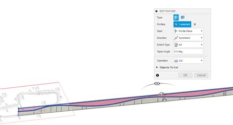 Fusion 360 Sweep Path 的图像结果
